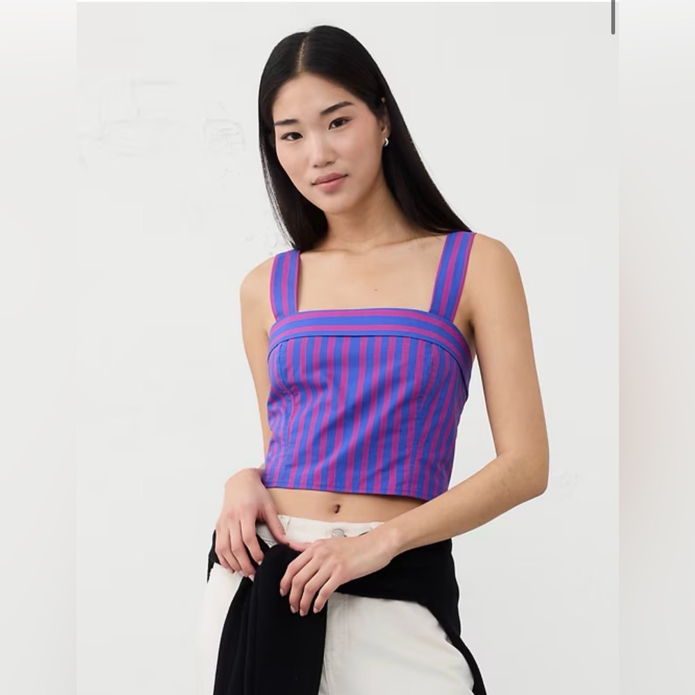 💜 BANANA REPUBLIC CROSS-BACK CROPPED TOP 💜